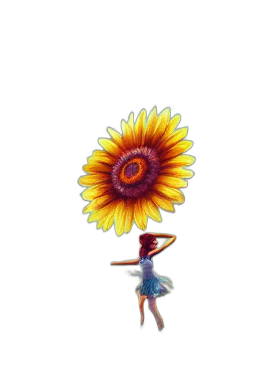 flower, staff, dress, umbrella transparent PNG cut-out