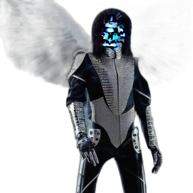 robot, mask, jacket, staff transparent PNG cut-out