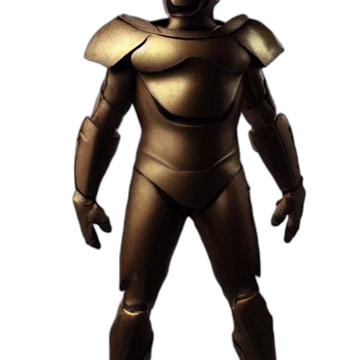 robot, mask, staff, 3d render transparent PNG cut-out