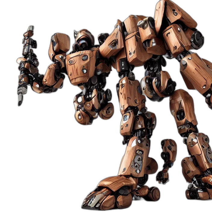 robot, weapon, concept art, 3d render transparent PNG cut-out