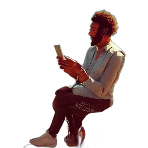 staff, jacket, face, robot transparent PNG cut-out