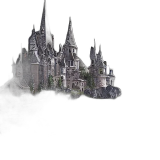 building, concept art, fantasy art, 3d render transparent PNG cut-out