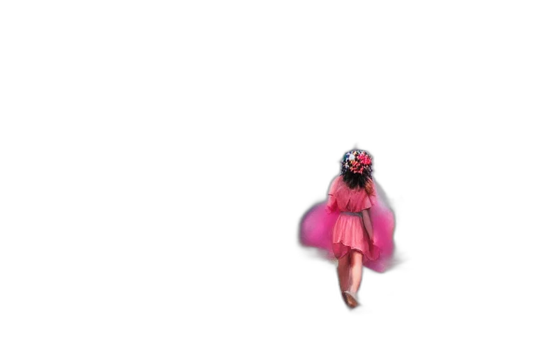 dress, umbrella, flower, creature transparent PNG cut-out