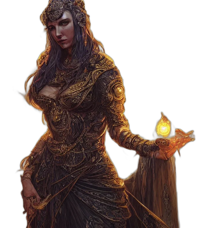 staff, dress, fantasy art, concept art transparent PNG cut-out