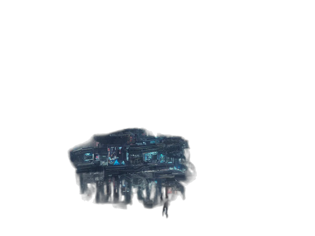 robot, car, weapon, building transparent PNG cut-out