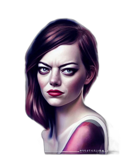 face, photorealistic, comic book art, concept art transparent PNG cut-out