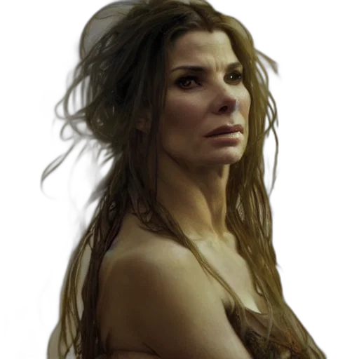 hair, face, photorealistic, concept art transparent PNG cut-out