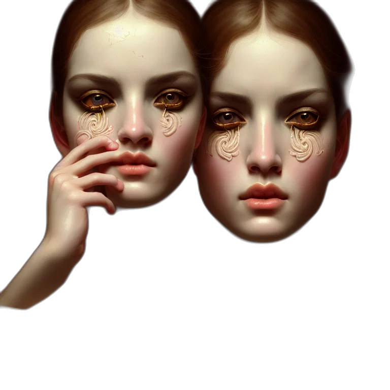 mask, face, jewelry, crown transparent PNG cut-out