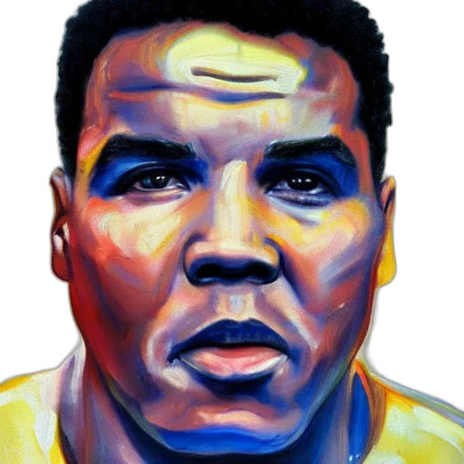 face, photorealistic, oil painting, comic book art transparent PNG cut-out