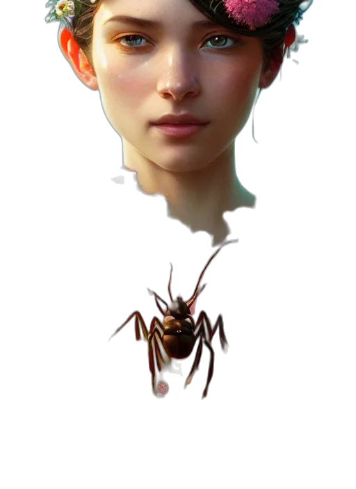 creature, face, mask, crown transparent PNG cut-out