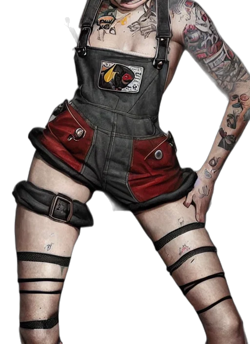 cyberpunk, concept art, digital, painting transparent PNG cut-out