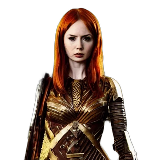 sword, dress, comic book art, fantasy art transparent PNG cut-out