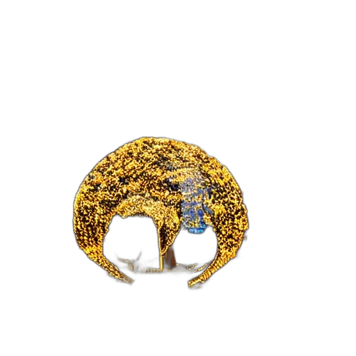 jewelry, crown, 3d render, golden transparent PNG cut-out
