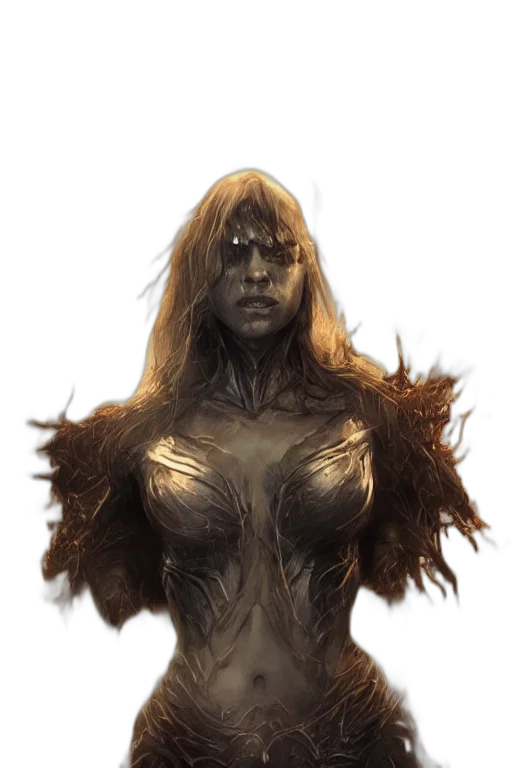 creature, face, mask, hair transparent PNG cut-out