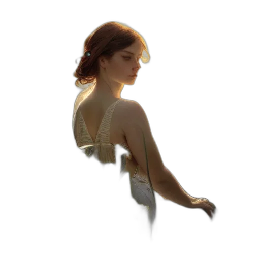 dress, staff, jewelry, robot transparent PNG cut-out