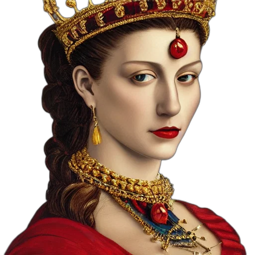 crown, jewelry, face, photorealistic transparent PNG cut-out