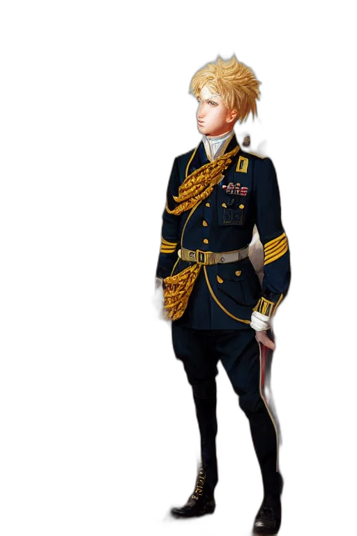 staff, jacket, weapon, hat transparent PNG cut-out