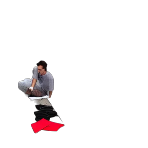 shoes, umbrella, hat, staff transparent PNG cut-out