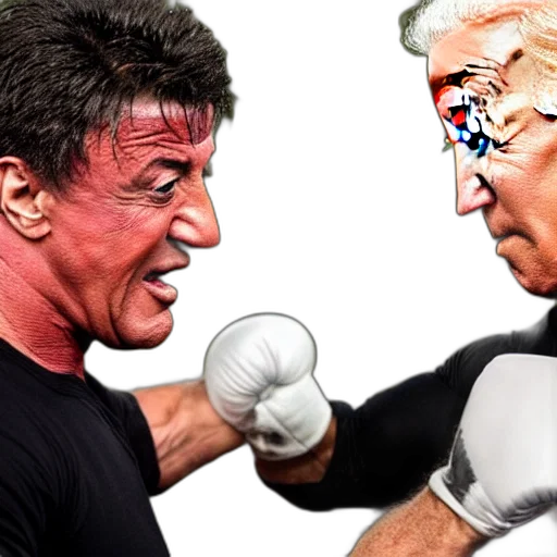sylvester, stallone, punching, joe transparent PNG cut-out