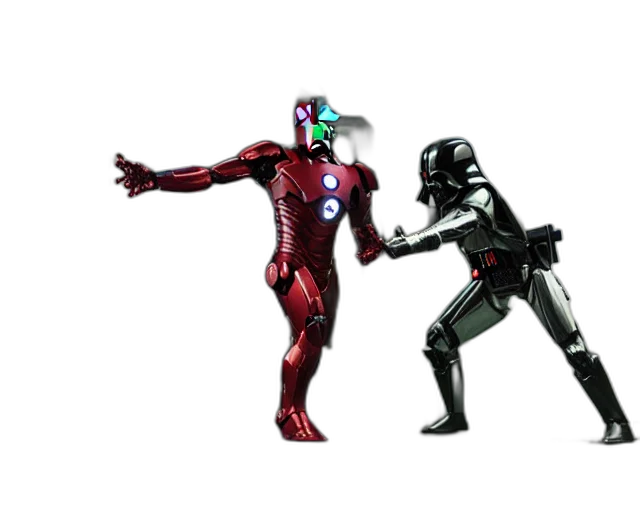 robot, concept art, 3d render, comic book art transparent PNG cut-out