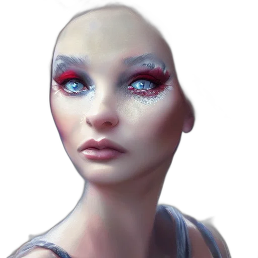 face, mask, creature, robot transparent PNG cut-out