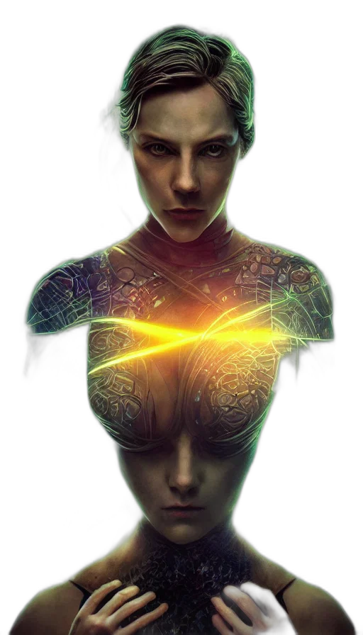 jewelry, robot, cyberpunk, concept art transparent PNG cut-out
