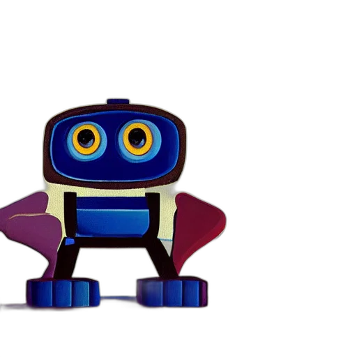 robot, 3d render, concept art, cartoon transparent PNG cut-out