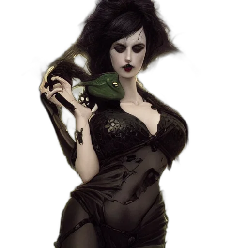dress, weapon, mask, fantasy art transparent PNG cut-out
