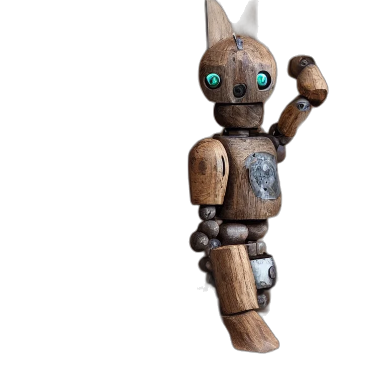 robot, staff, creature, weapon transparent PNG cut-out