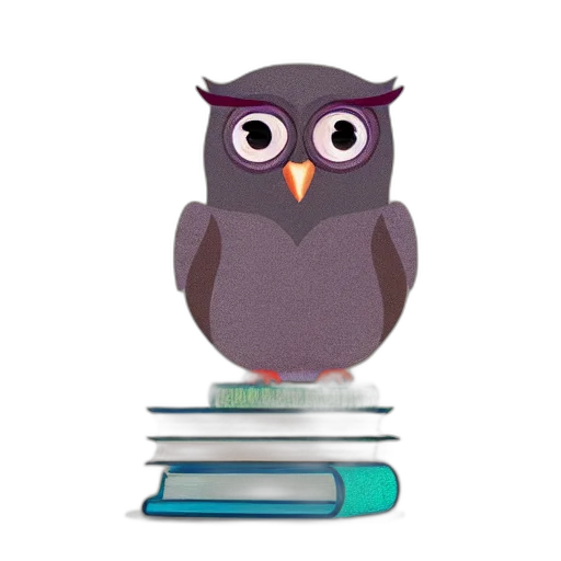 3d render, cute, pastel, owl transparent PNG cut-out