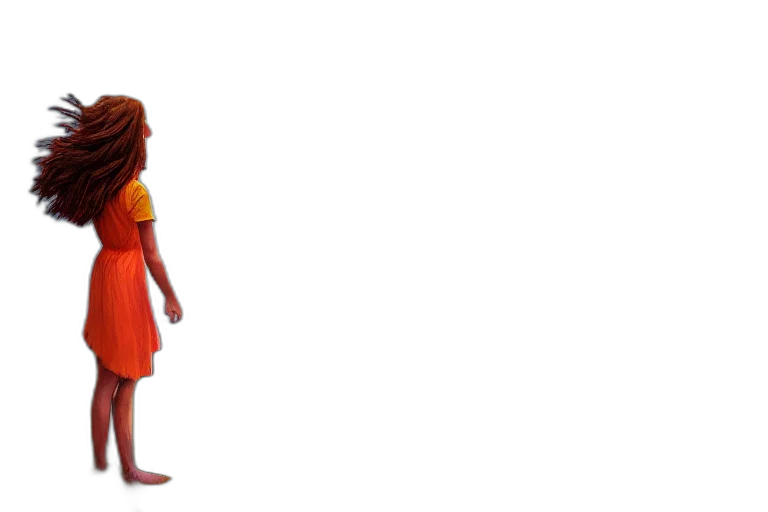 dress, staff, robot, concept art transparent PNG cut-out