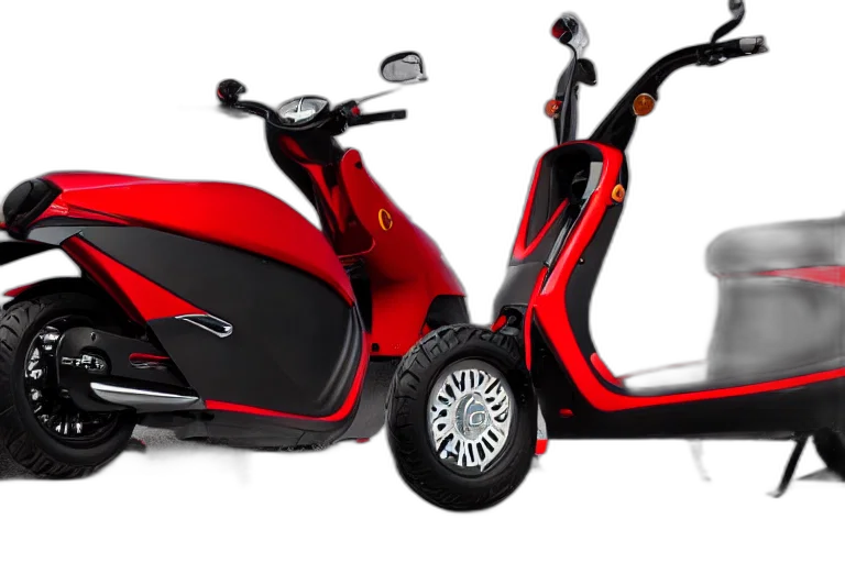 3d render, photorealistic, mobility, scooter transparent PNG cut-out