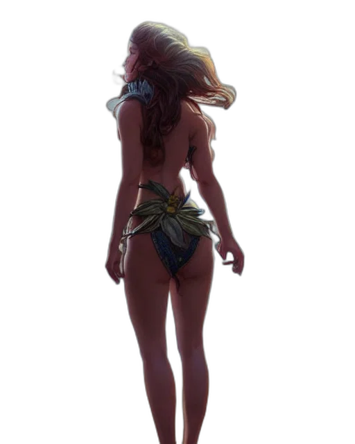 staff, dress, creature, mask transparent PNG cut-out