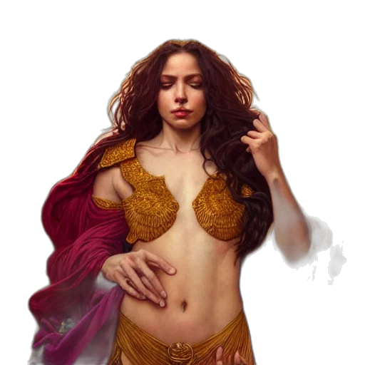 jewelry, dress, fantasy art, concept art transparent PNG cut-out