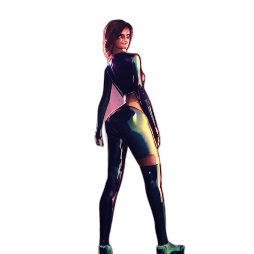 dress, jacket, robot, concept art transparent PNG cut-out