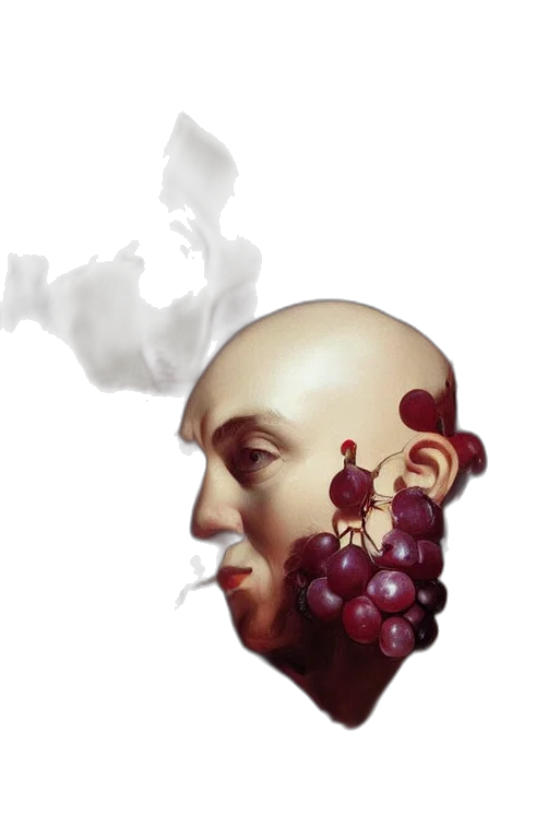 face, mask, crown, concept art transparent PNG cut-out