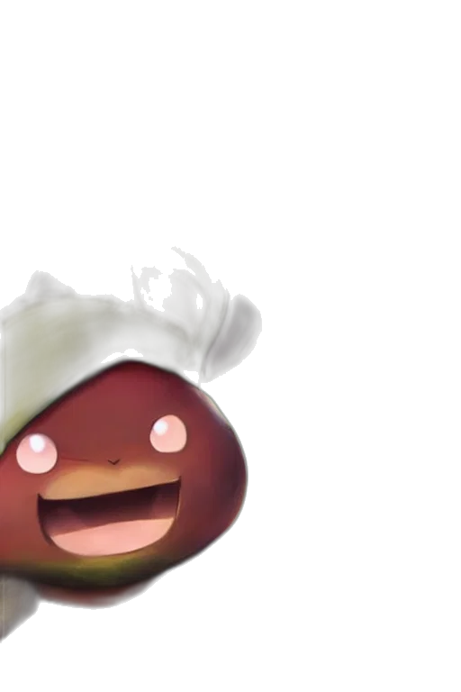 food, hat, face, creature transparent PNG cut-out