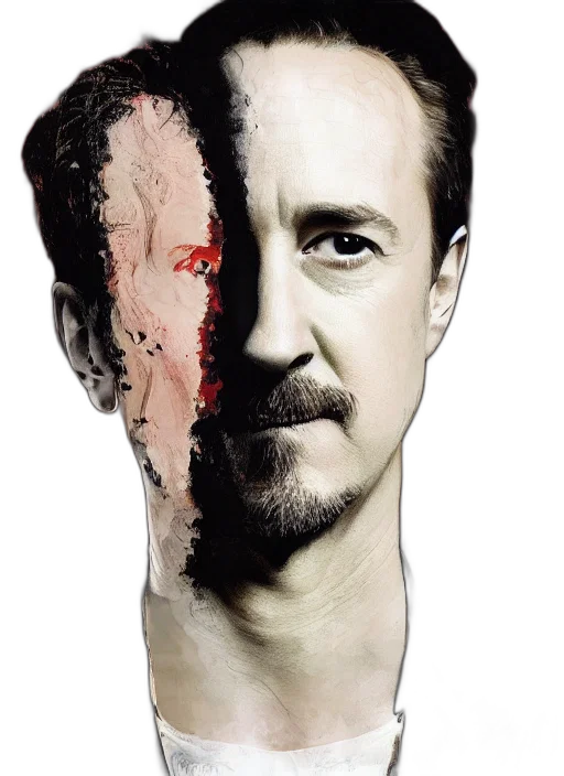 face, mask, bottle, hair transparent PNG cut-out