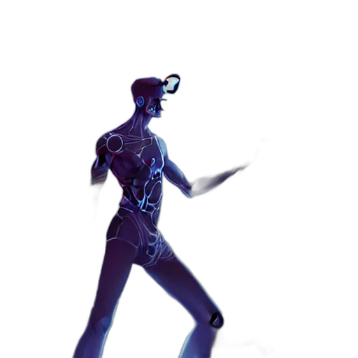 robot, staff, creature, mask transparent PNG cut-out