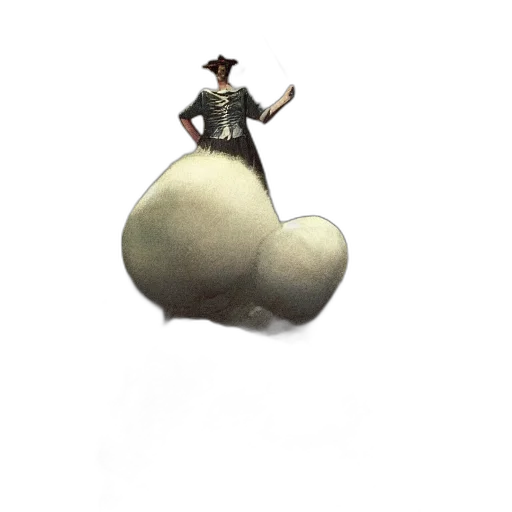 hat, staff, umbrella, robot transparent PNG cut-out