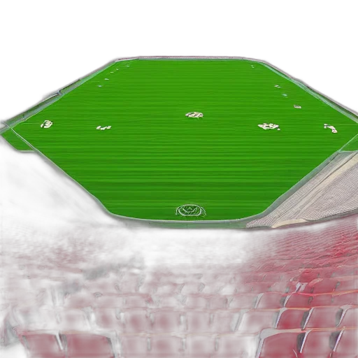car, 3d render, stadium, full transparent PNG cut-out