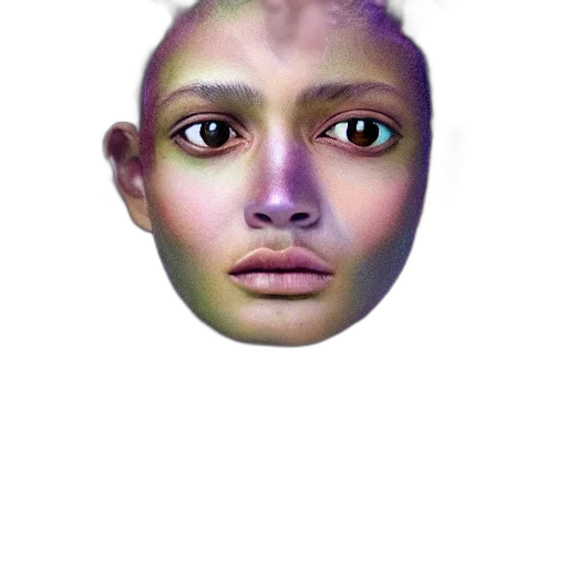 face, mask, crown, creature transparent PNG cut-out
