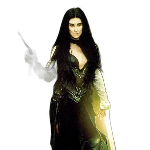 staff, dress, jewelry, fantasy art transparent PNG cut-out