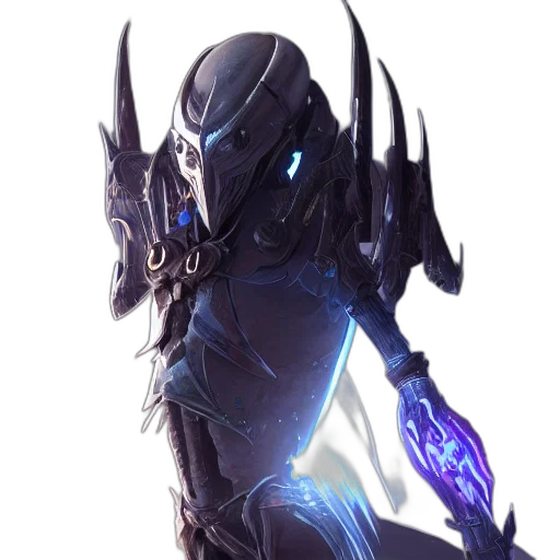 robot, mask, dragon, staff transparent PNG cut-out