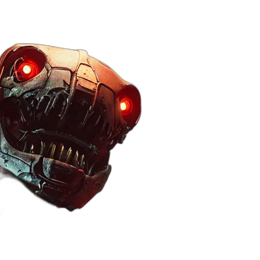 robot, mask, creature, face transparent PNG cut-out