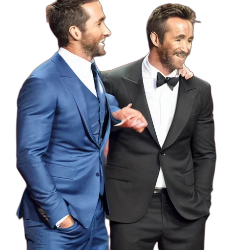 jacket, ryan, reynolds, making transparent PNG cut-out