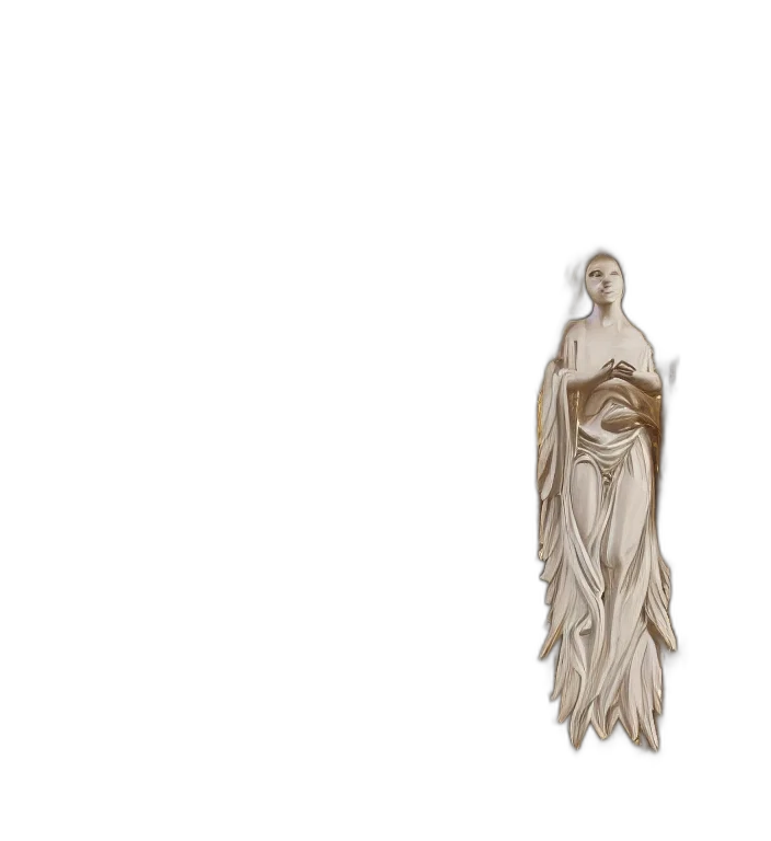 dress, jewelry, staff, hair transparent PNG cut-out