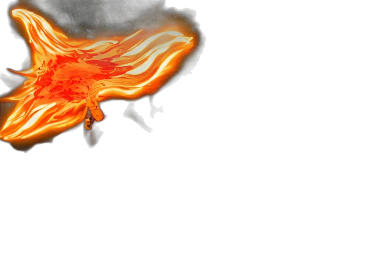 dragon, hair, weapon, 3d render transparent PNG cut-out