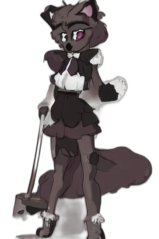 staff, dress, creature, weapon transparent PNG cut-out