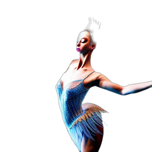 dress, 3d render, concept art, photorealistic transparent PNG cut-out